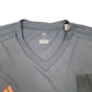 Mens Grey Adidas V Neck Climacool Active Short Sleeve T Shirt