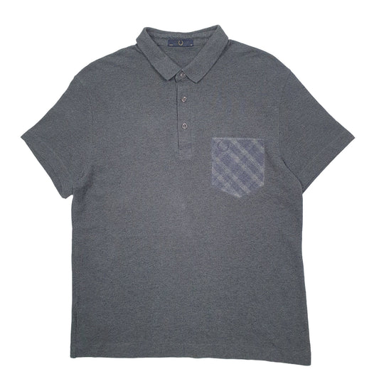 Mens Grey Fred Perry  Short Sleeve Polo Shirt