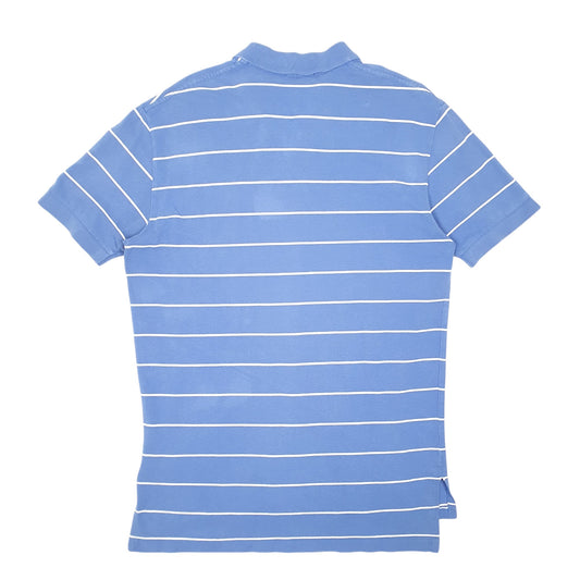 Mens Blue Polo Ralph Lauren Striped Short Sleeve Polo Shirt