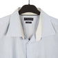 Mens Blue Tommy Hilfiger Fitted Tailored Long Sleeve Shirt