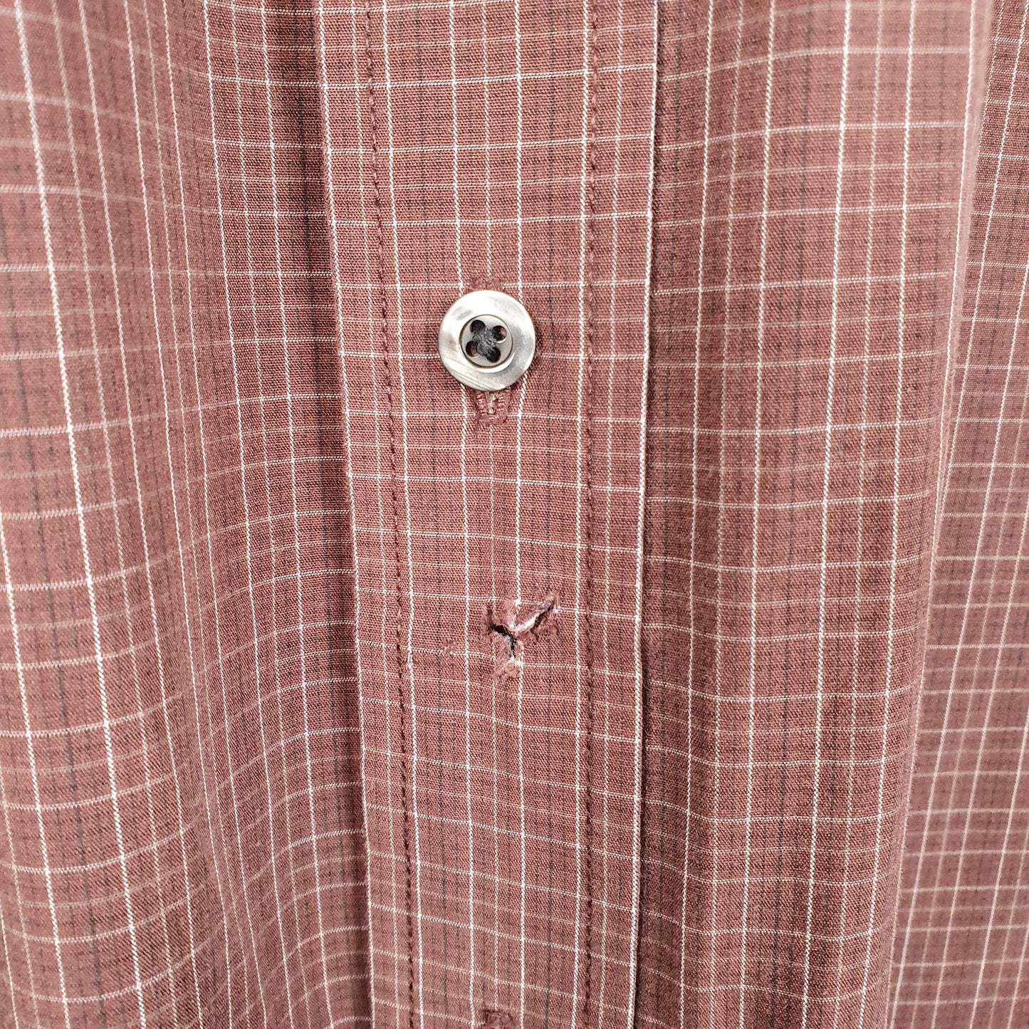 Mens Burgundy Dockers  Long Sleeve Shirt