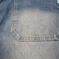 Mens Blue Lacoste Baggy Jorts Jean Denim Shorts