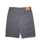 Mens Grey Levis Denim Jeans Jorts 569 Relaxed Denim Shorts