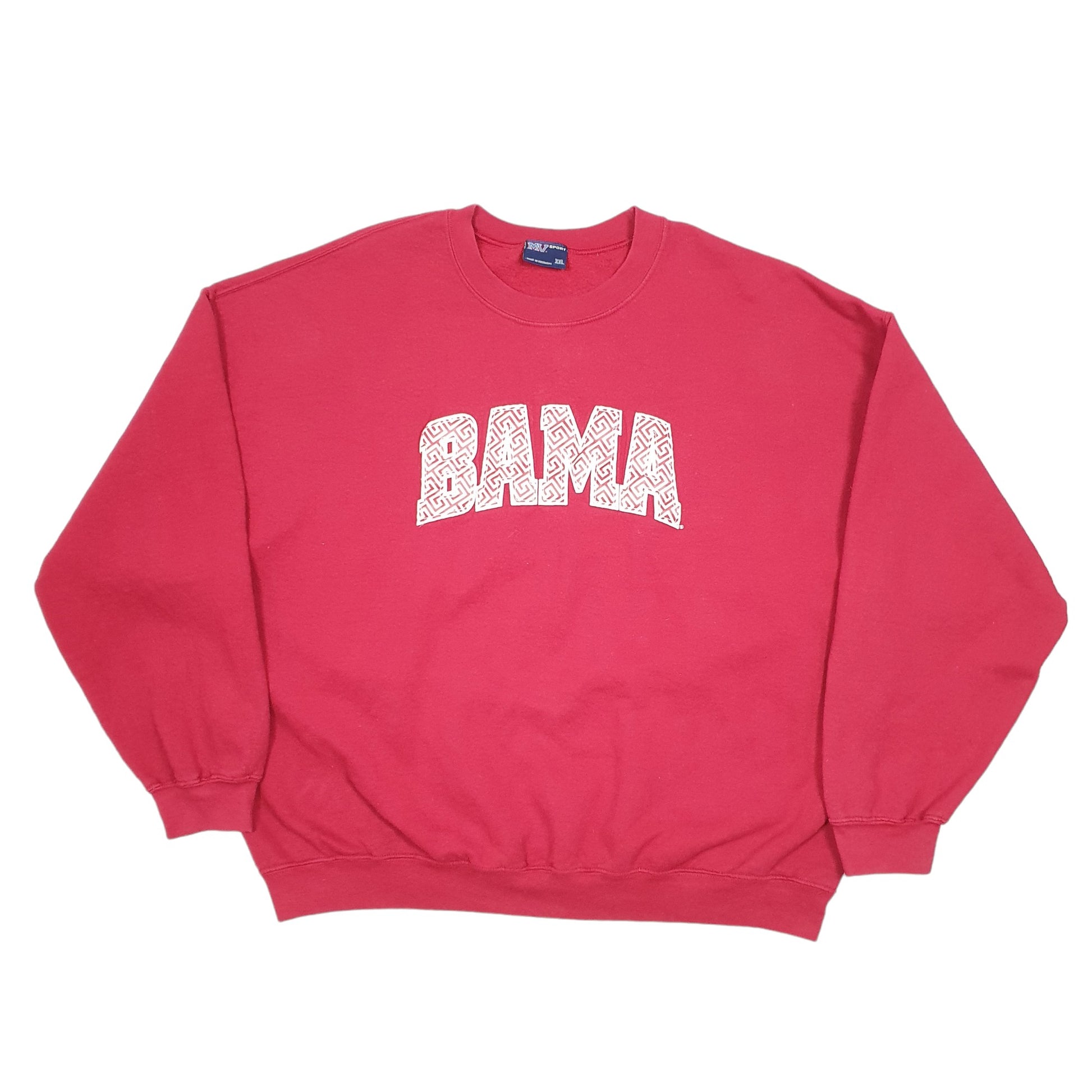 Mens Burgundy MV Sport BAMA College Frat House USA Crewneck Jumper