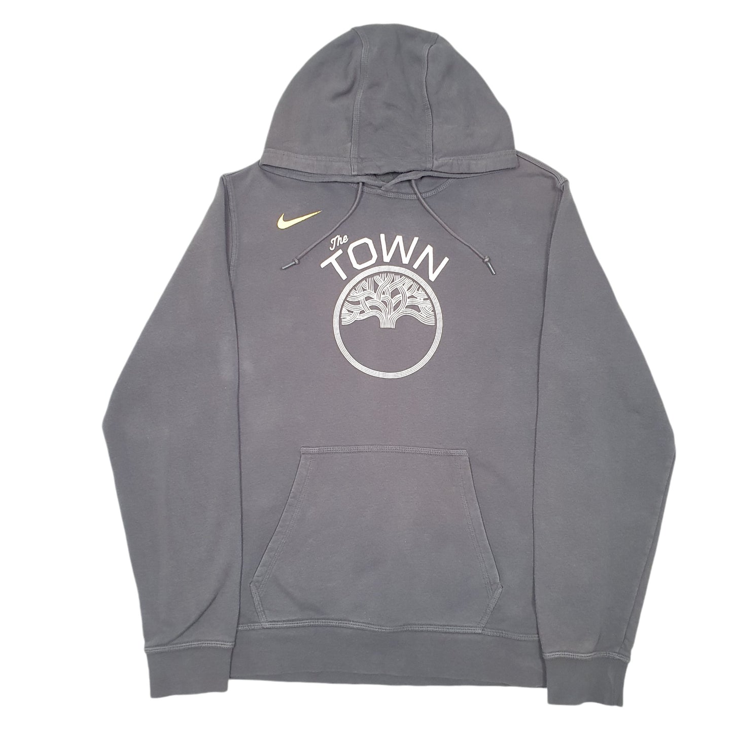 Mens Grey Nike The Town Golden State Warriors Basketball USA Hoodie Jumper