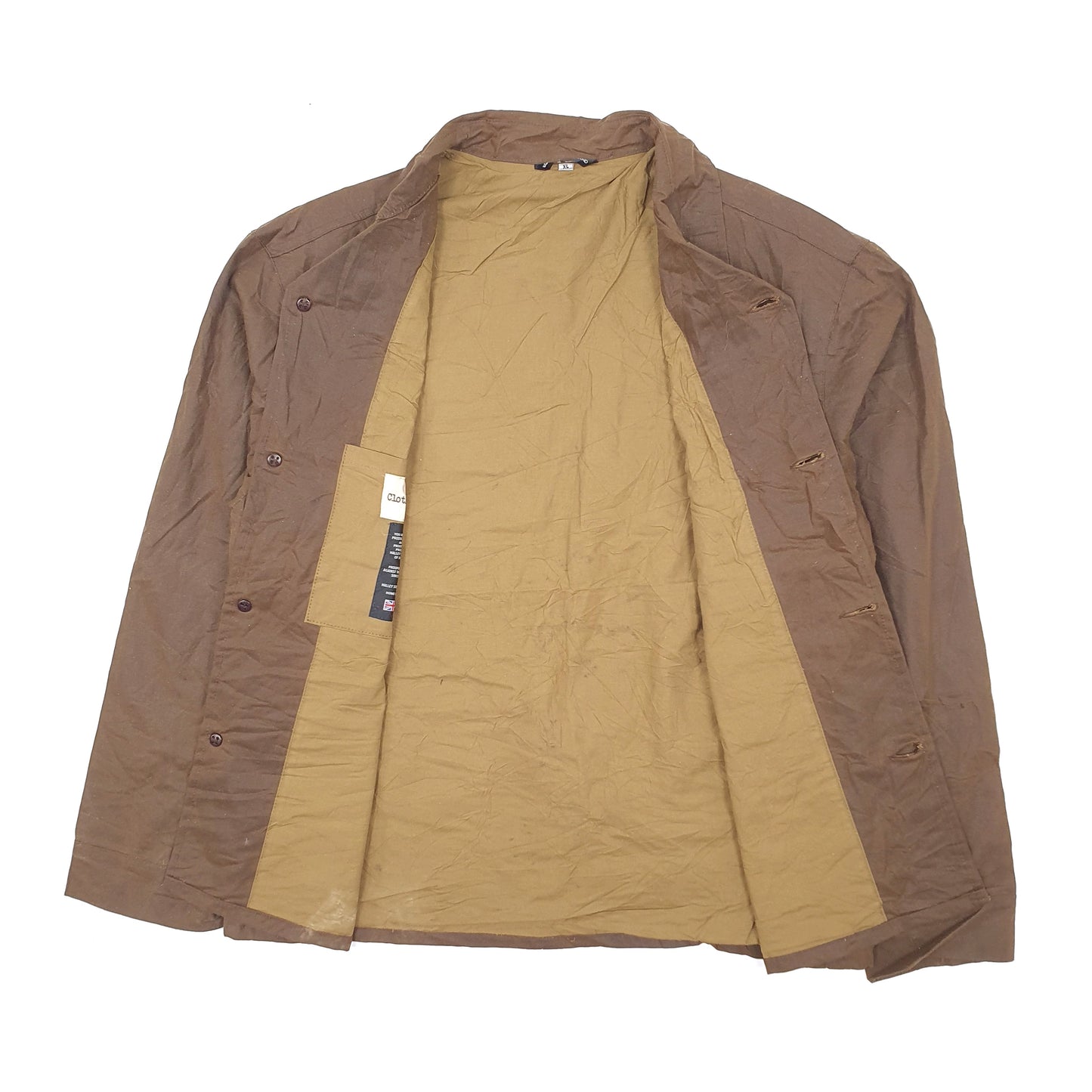 Mens Tan Cloth and Cut Halley Stevensons Vintage Chore  Coat