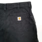 Mens Black Carhartt B147 Workwear Cargo Carpenter Shorts