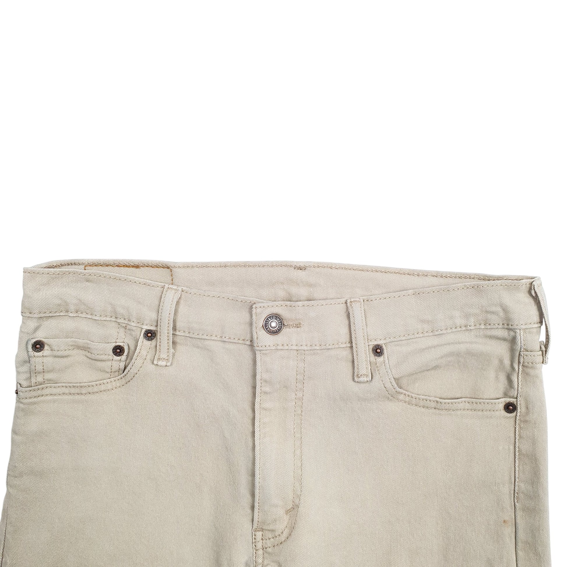 Mens Beige Levis  513 JeansW32 L30