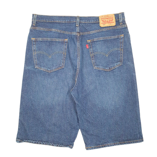 Mens Blue Levis Loose 569 Jorts Denim Shorts