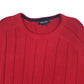 Mens Red Nautica Knitwear Crewneck Jumper