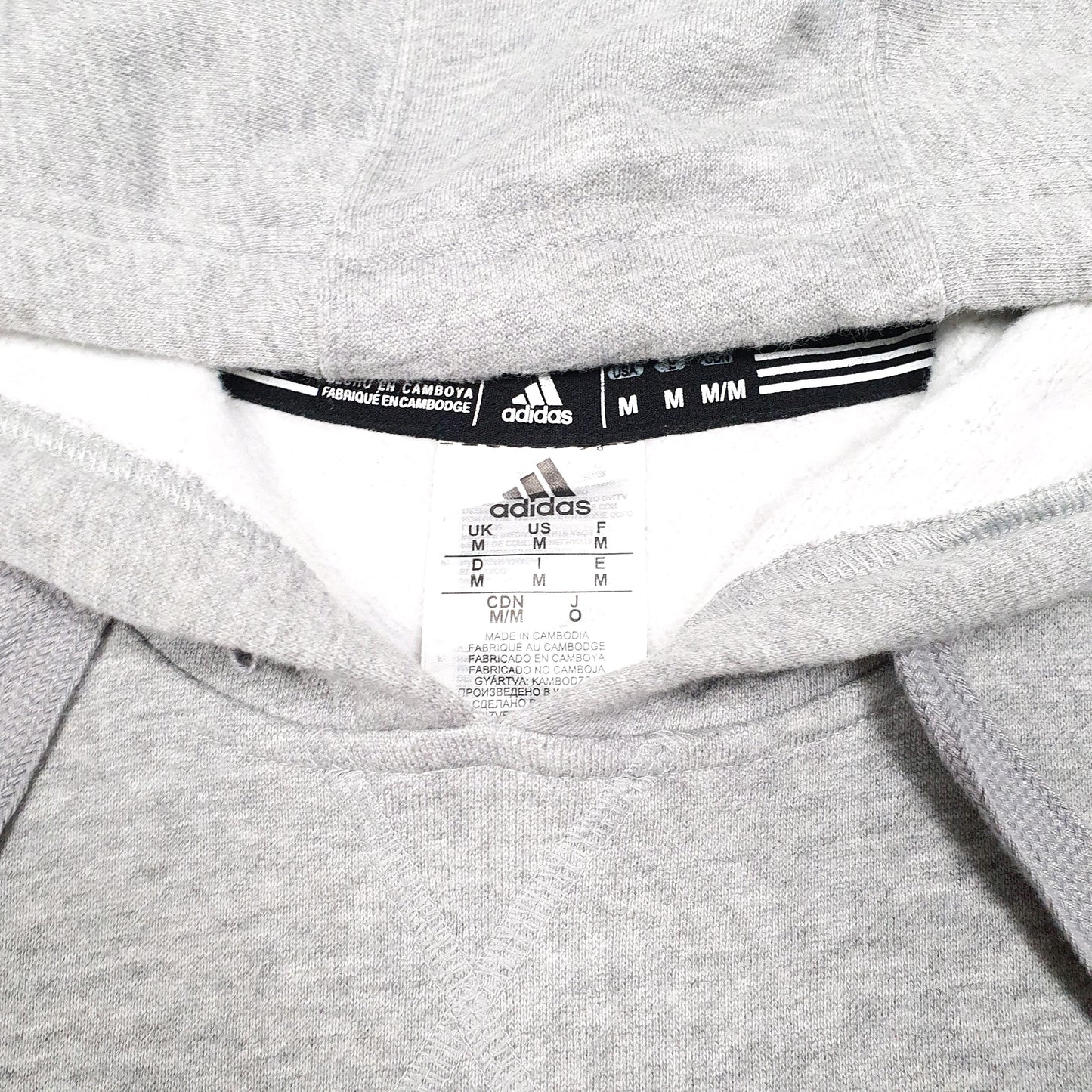 Mens Grey Adidas GL Training Gym Workout Hoodie Jumper