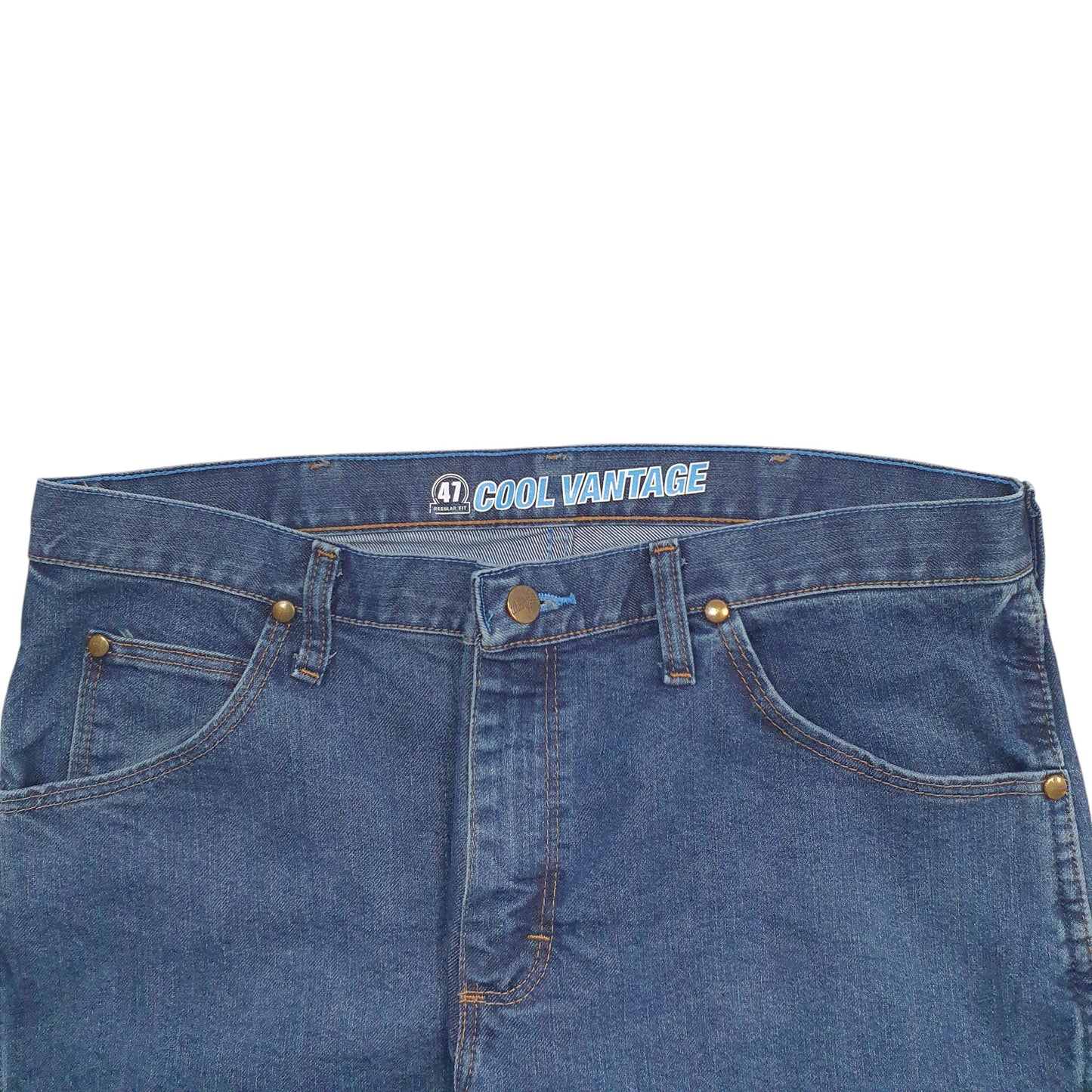 Mens Blue Wrangler Cool Vantage Casual JeansW34 L30