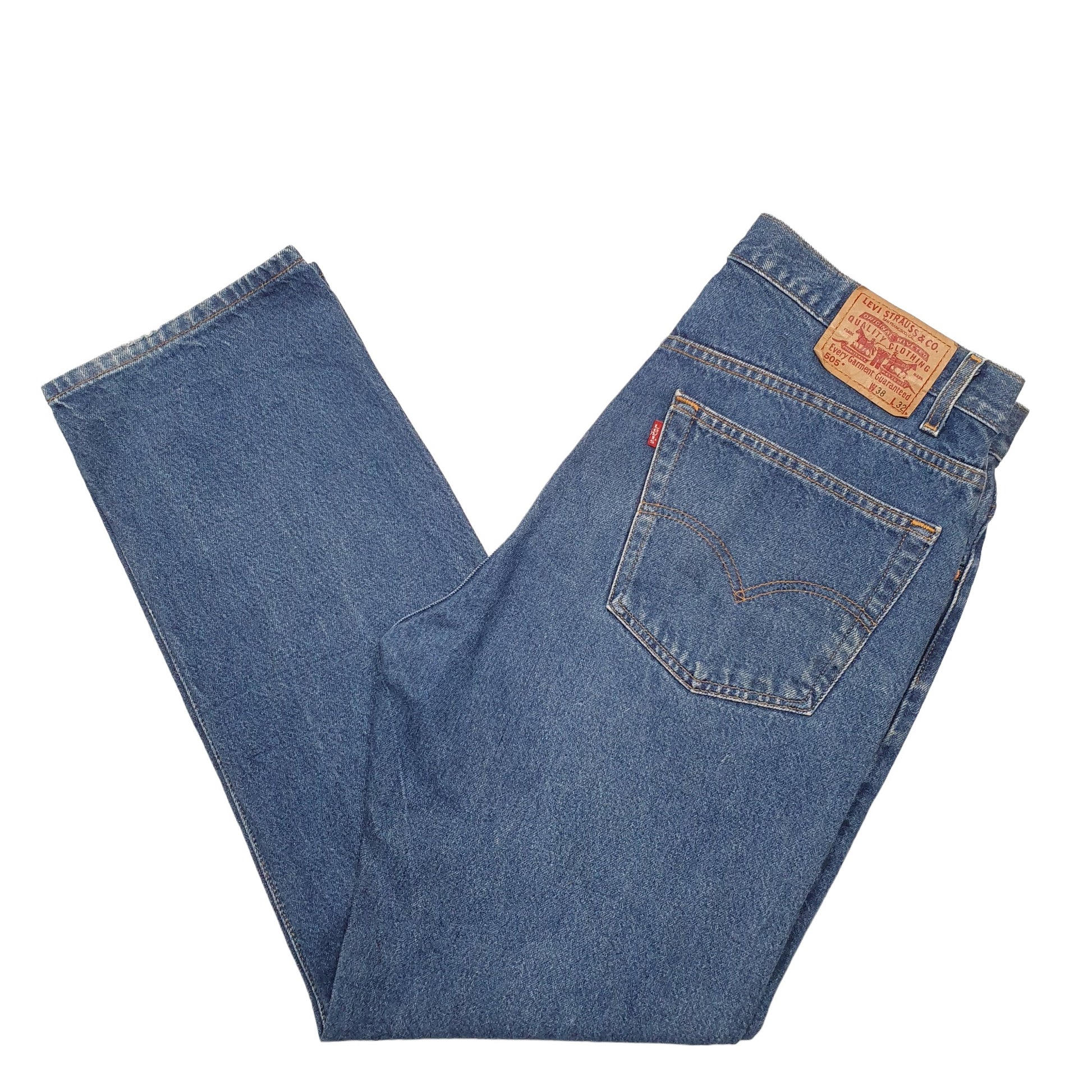 Mens Blue Levis Vintage norties 505 JeansW38 L32