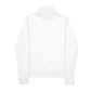 Womens White Fila Spellout Quarter Zip Jumper