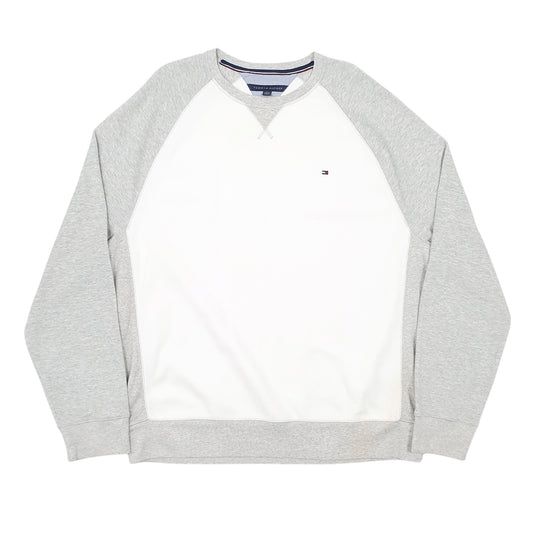 Mens White Tommy Hilfiger  Crewneck Jumper