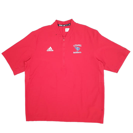 Mens Red Adidas Citadel Basketball Lightweight Short Sleeve T Shirt