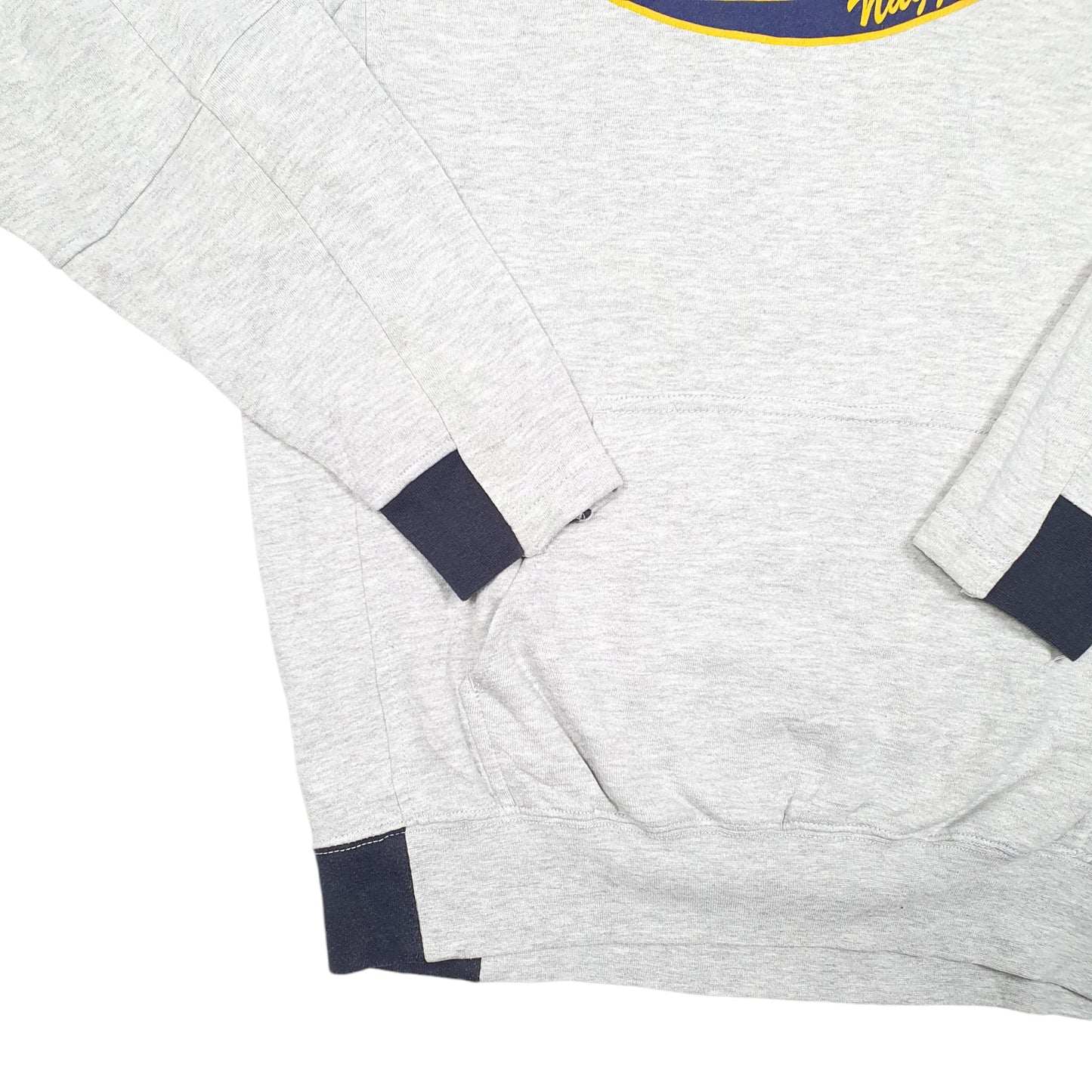 Mens Grey Sport Tek Kansas University Nuggets Football USA Hoodie Jumper