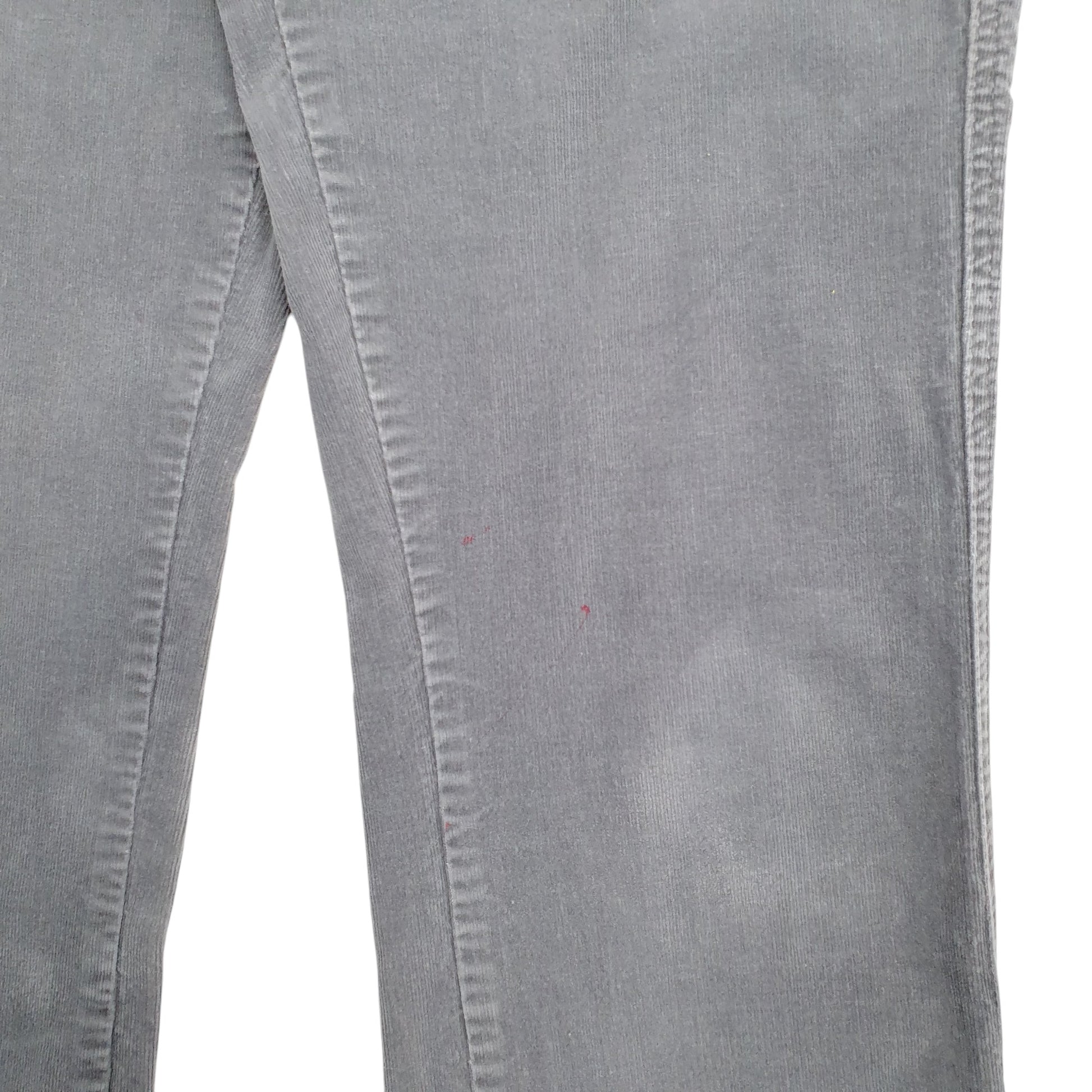 Womens Grey Calvin Klein  Corduroy Trousers