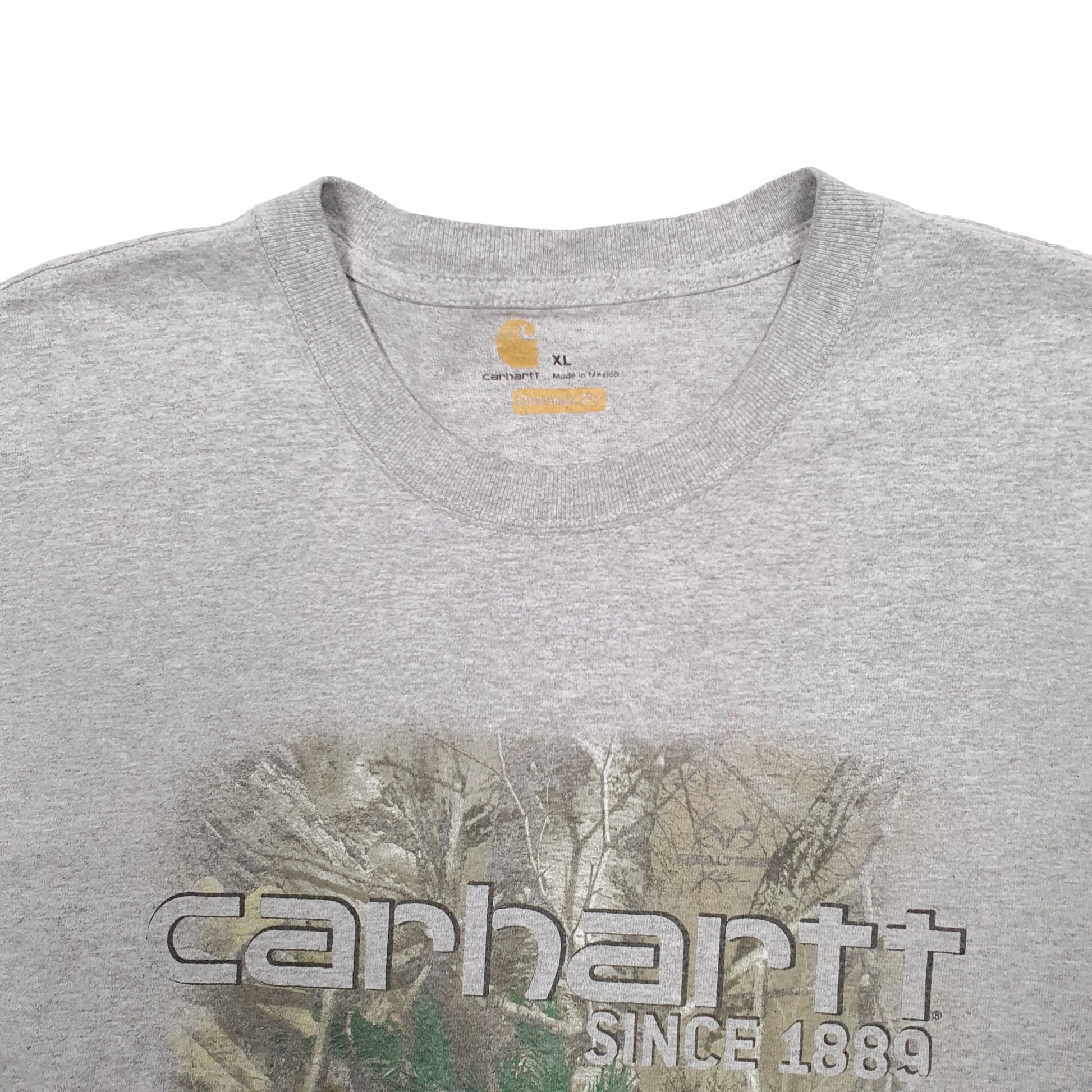 Mens Grey Carhartt  Long Sleeve T Shirt