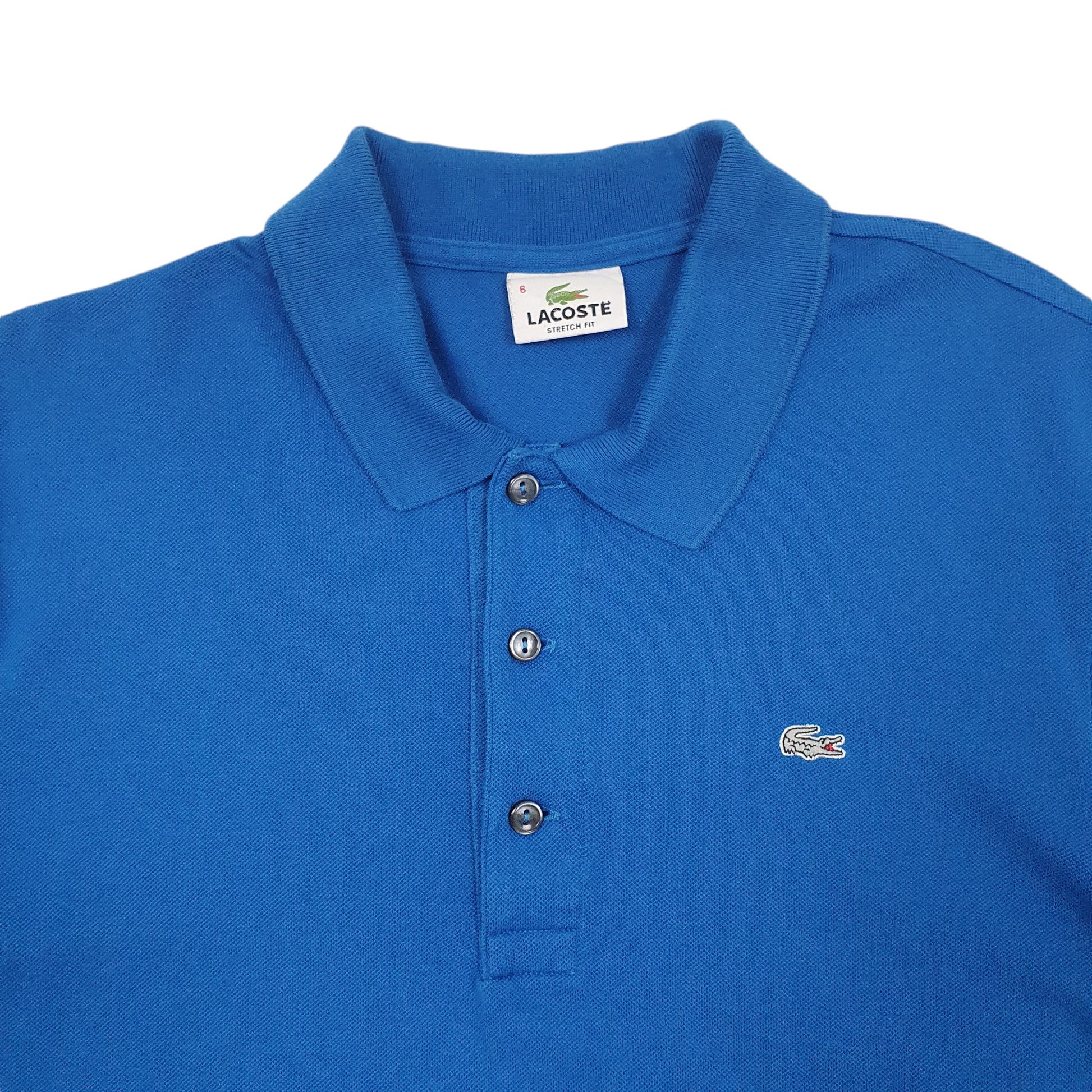 Mens Blue Lacoste  Short Sleeve Polo Shirt