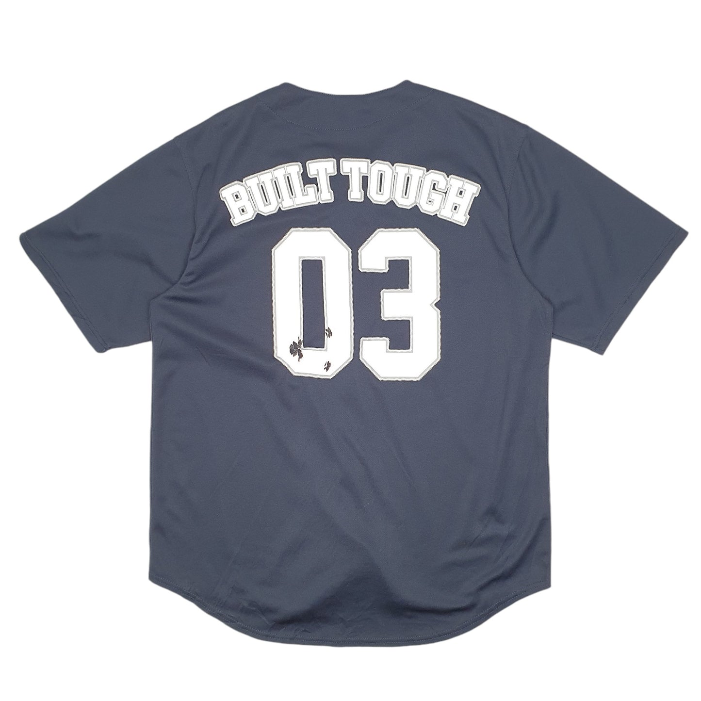 Mens Navy Ford Baseball Jersey Automobiles Cars USA Built Tough Short Sleeve T Shirt