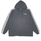 Mens Black Adidas Hooded  Coat