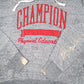 Mens Grey Champion Spellout Physical Education Hoodie Jumper
