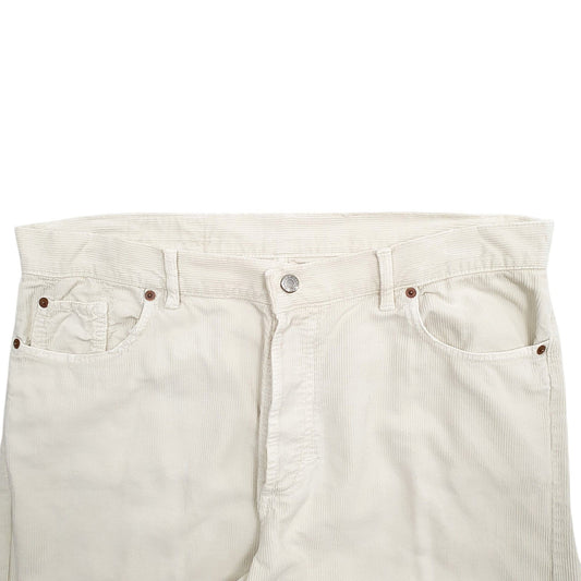 Mens Cream Levis  Corduroy Trousers