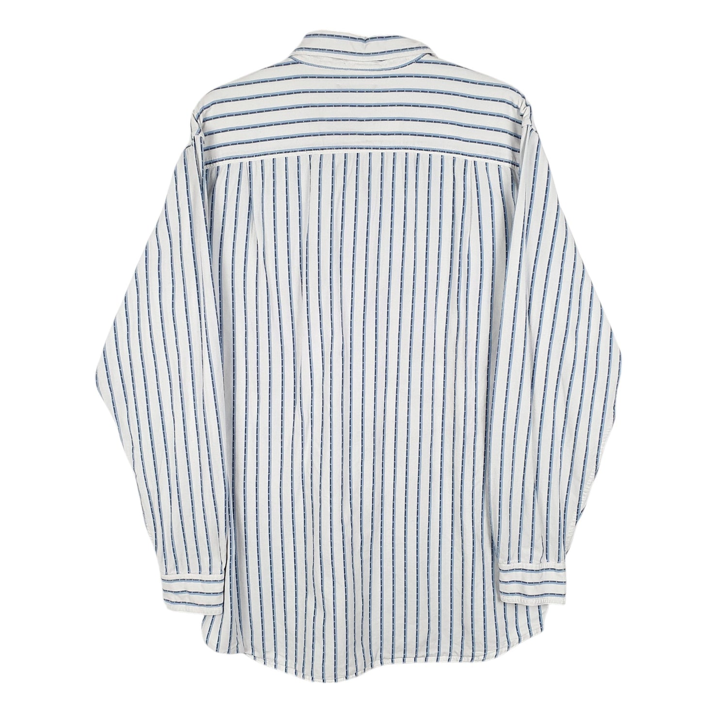 Mens White L.L.Bean Tall Long Sleeve Shirt