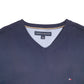 Mens Navy Tommy Hilfiger Knit V Neck Jumper