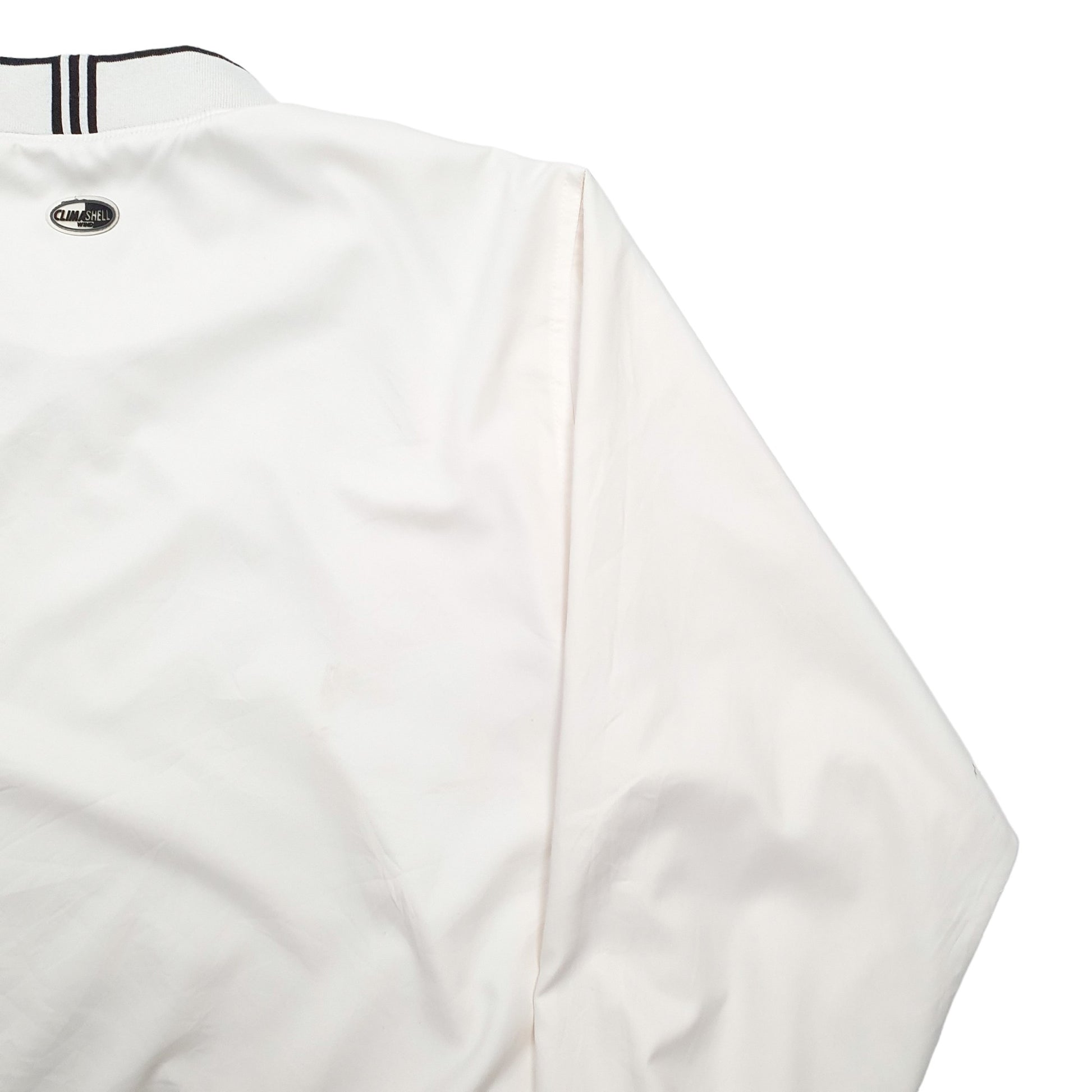 Mens Cream Adidas V Neck Crewneck Jumper