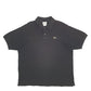 Mens Black Lacoste  Short Sleeve Polo Shirt