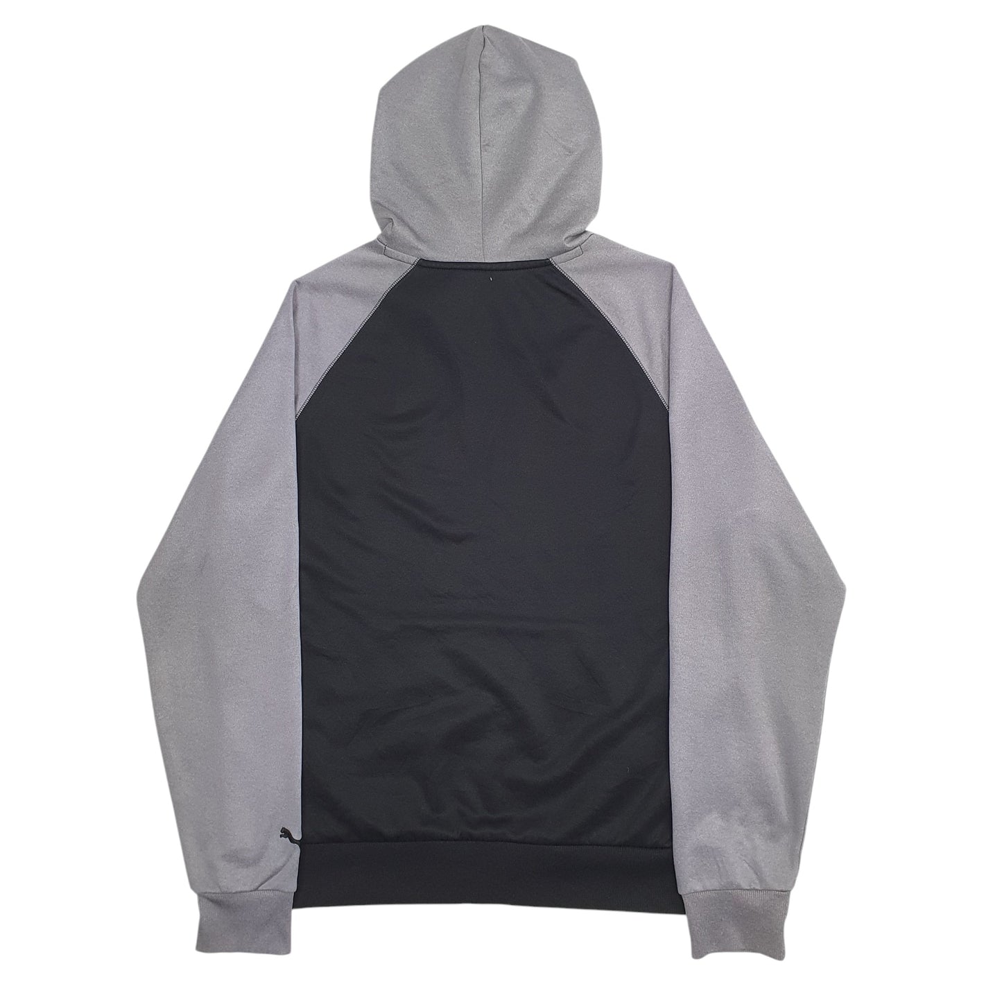 Mens Black Puma Spellout Hoodie Jumper