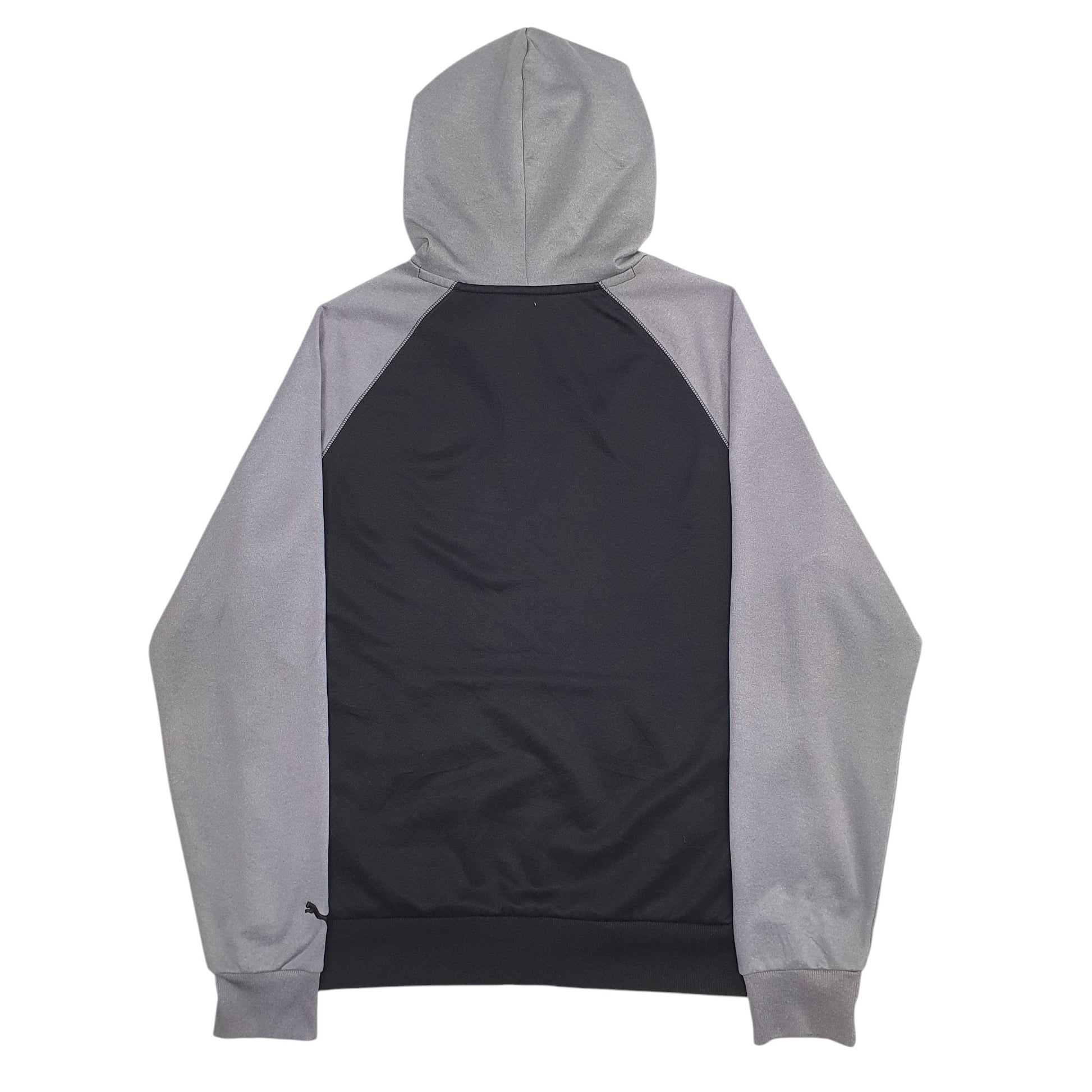 Mens Black Puma Spellout Hoodie Jumper