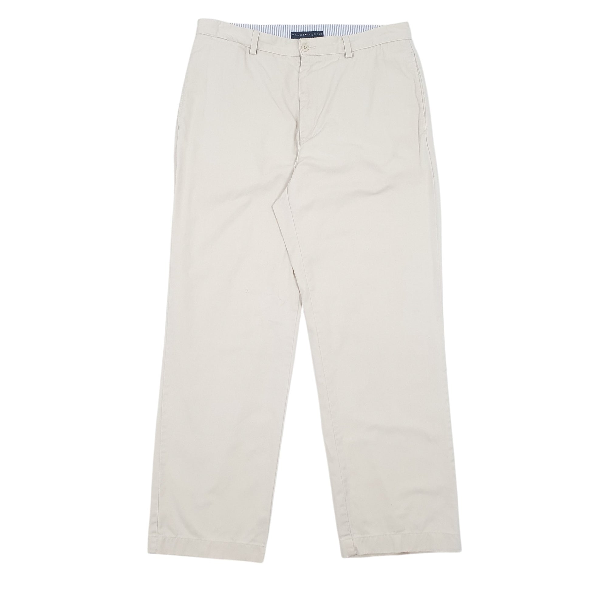 Mens Cream Tommy Hilfiger  Chino Trousers
