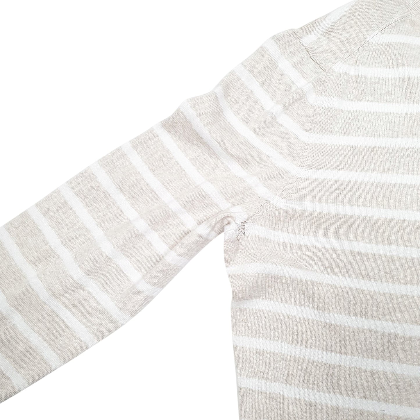 Womens Cream Tommy Hilfiger Striped V Neck Jumper