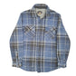 Mens Blue Freedom Foundry Fleece Overshirt Shacket Long Sleeve Shirt