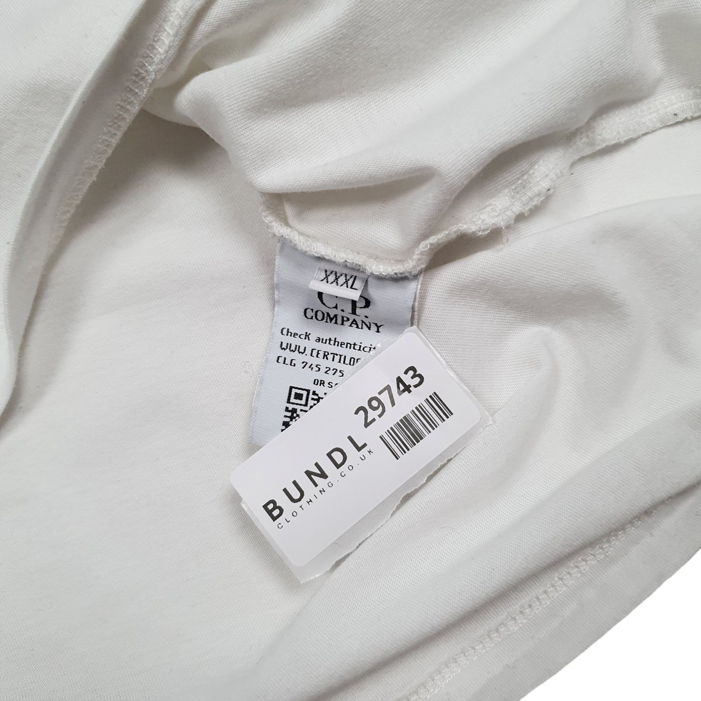 Mens White CP Company Goggles Short Sleeve T Shirt