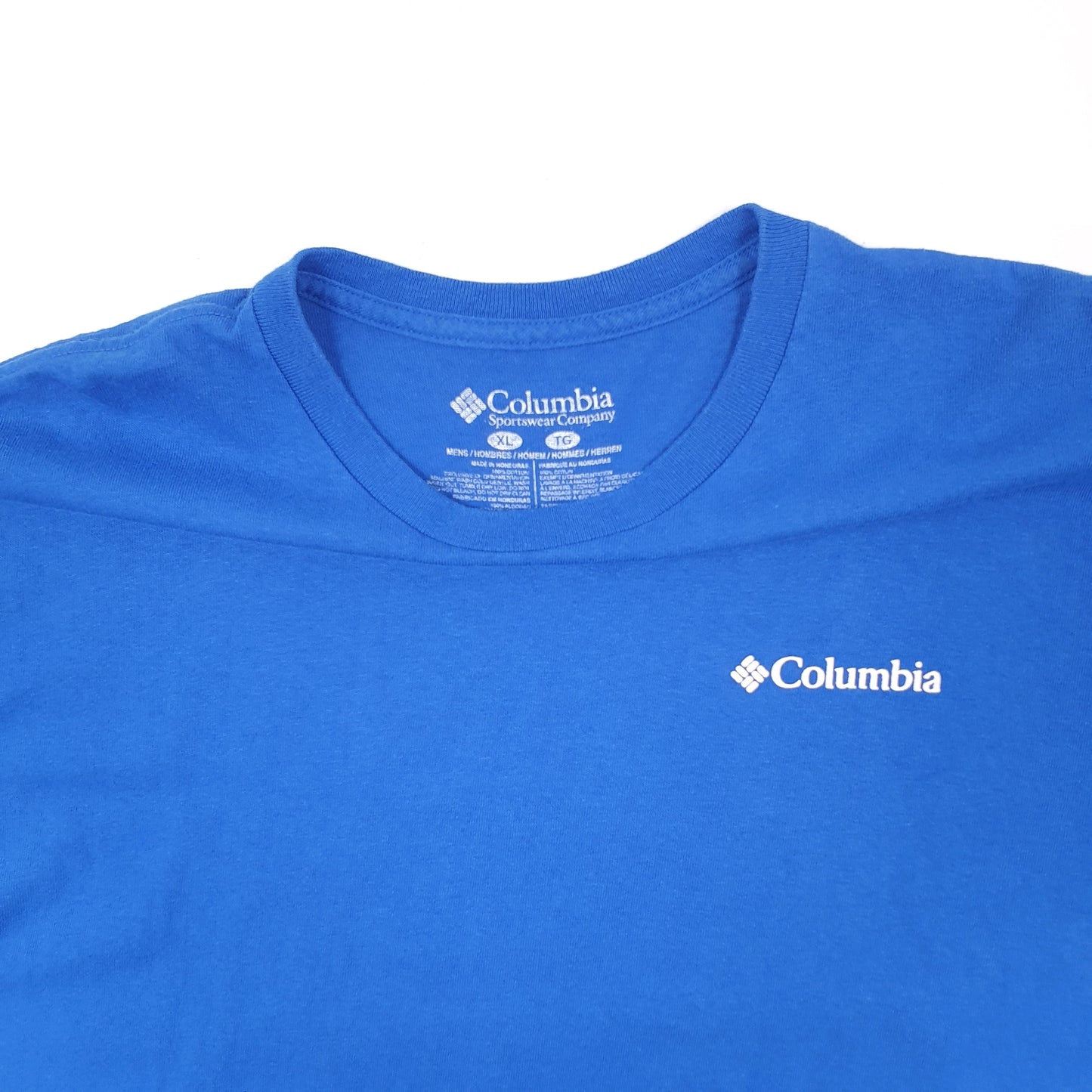 Mens Blue Columbia Sportswear  Short Sleeve T Shirt