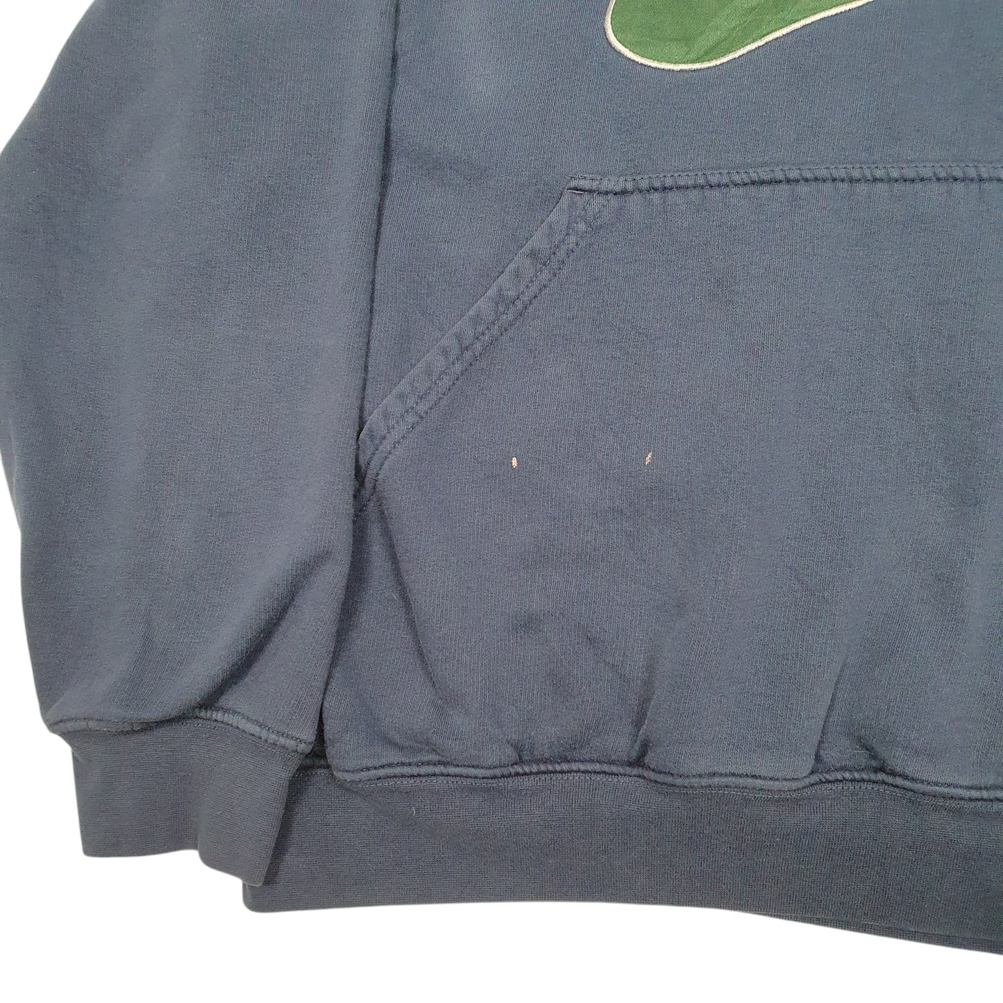 Mens Navy Nike Vintage 2000s Spellout Hoodie Jumper