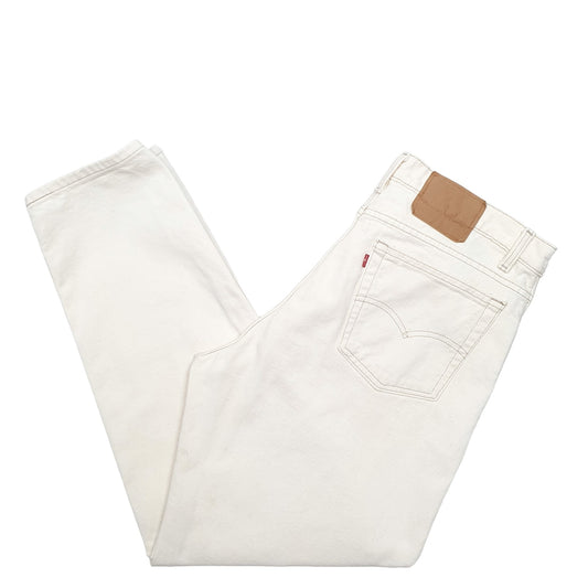Mens Cream Levis Made In USA Vintage 90's 550 JeansW36 L30