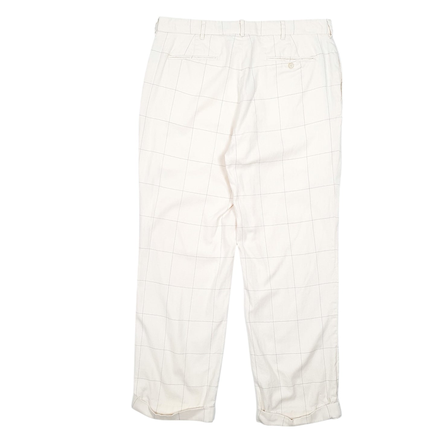 Mens Cream Polo Ralph Lauren Golf Blend Double Pleated Chino Trousers