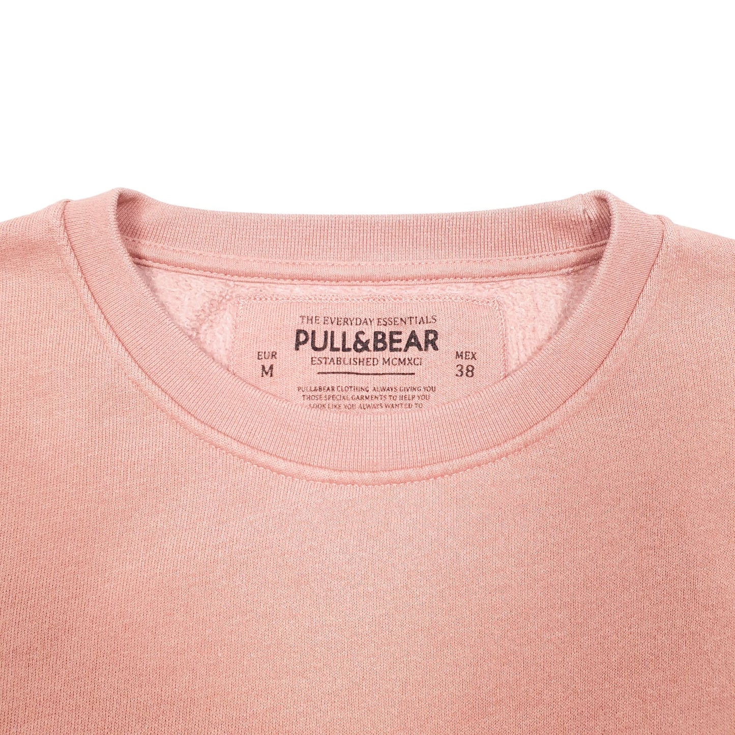 Mens White Pull & Bear  Crewneck Jumper