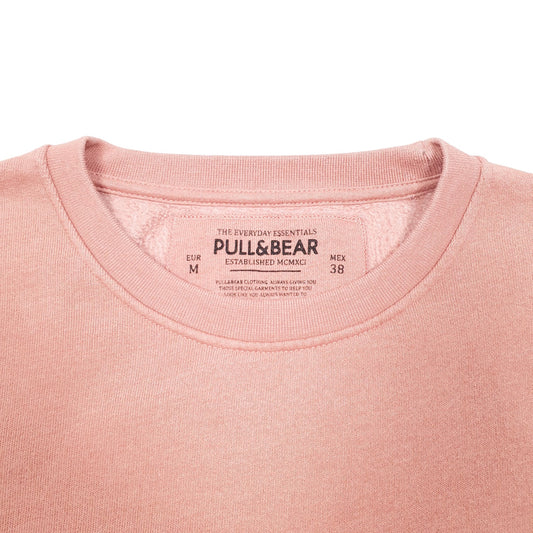 Mens White Pull & Bear  Crewneck Jumper