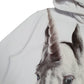 Mens White Burberry Unicorn Hoodie Jumper