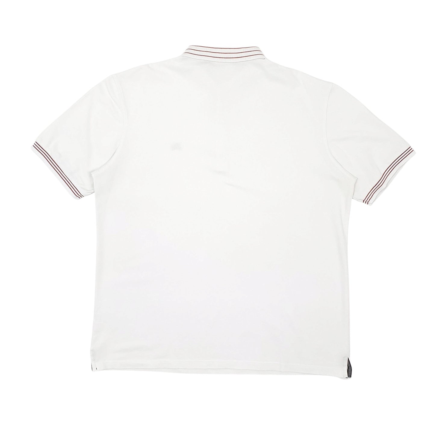Mens White Burberry  Short Sleeve Polo Shirt
