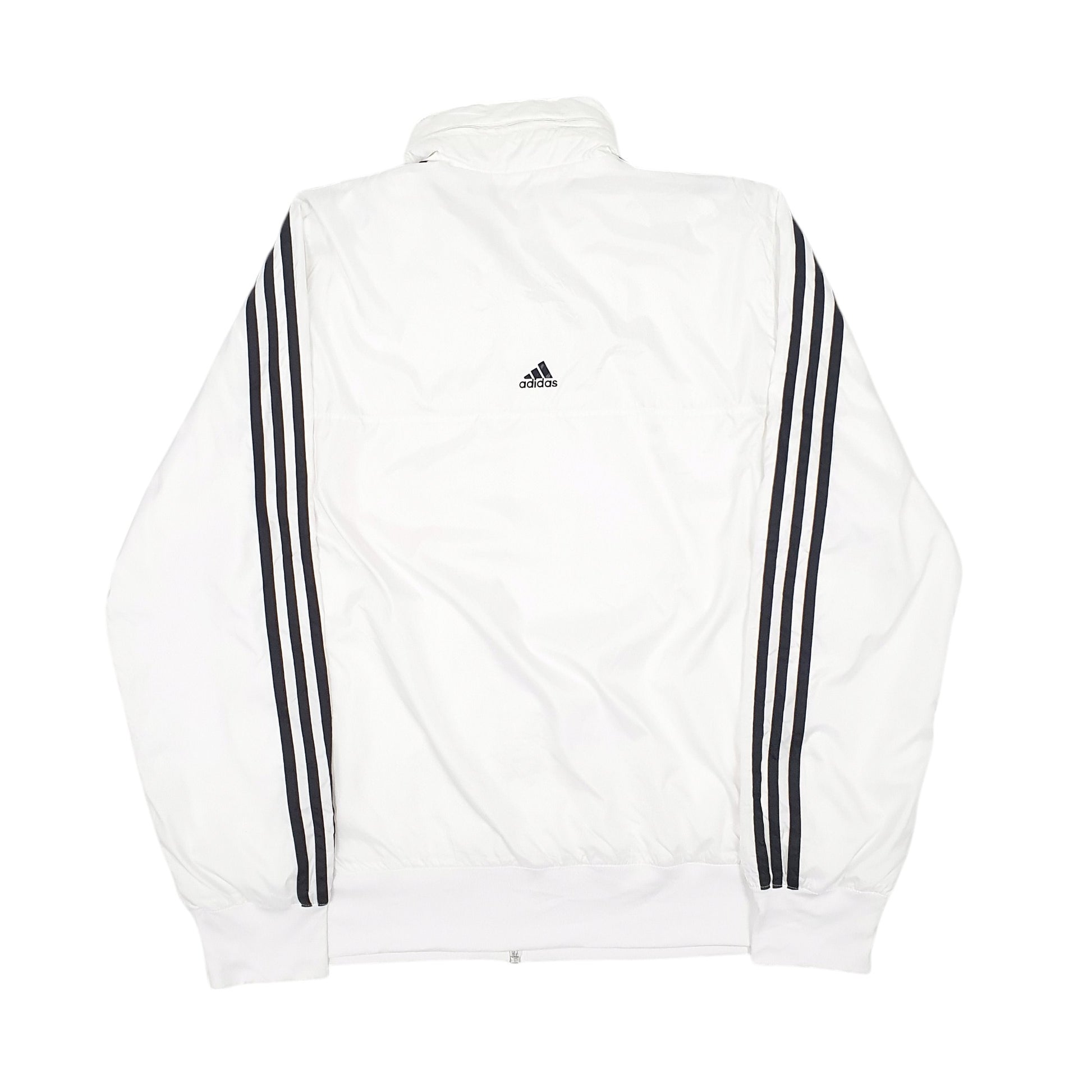 Mens White Adidas  Full Zip Coat