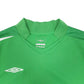 Mens Green Umbro Football Active Short Sleeve T Shirt