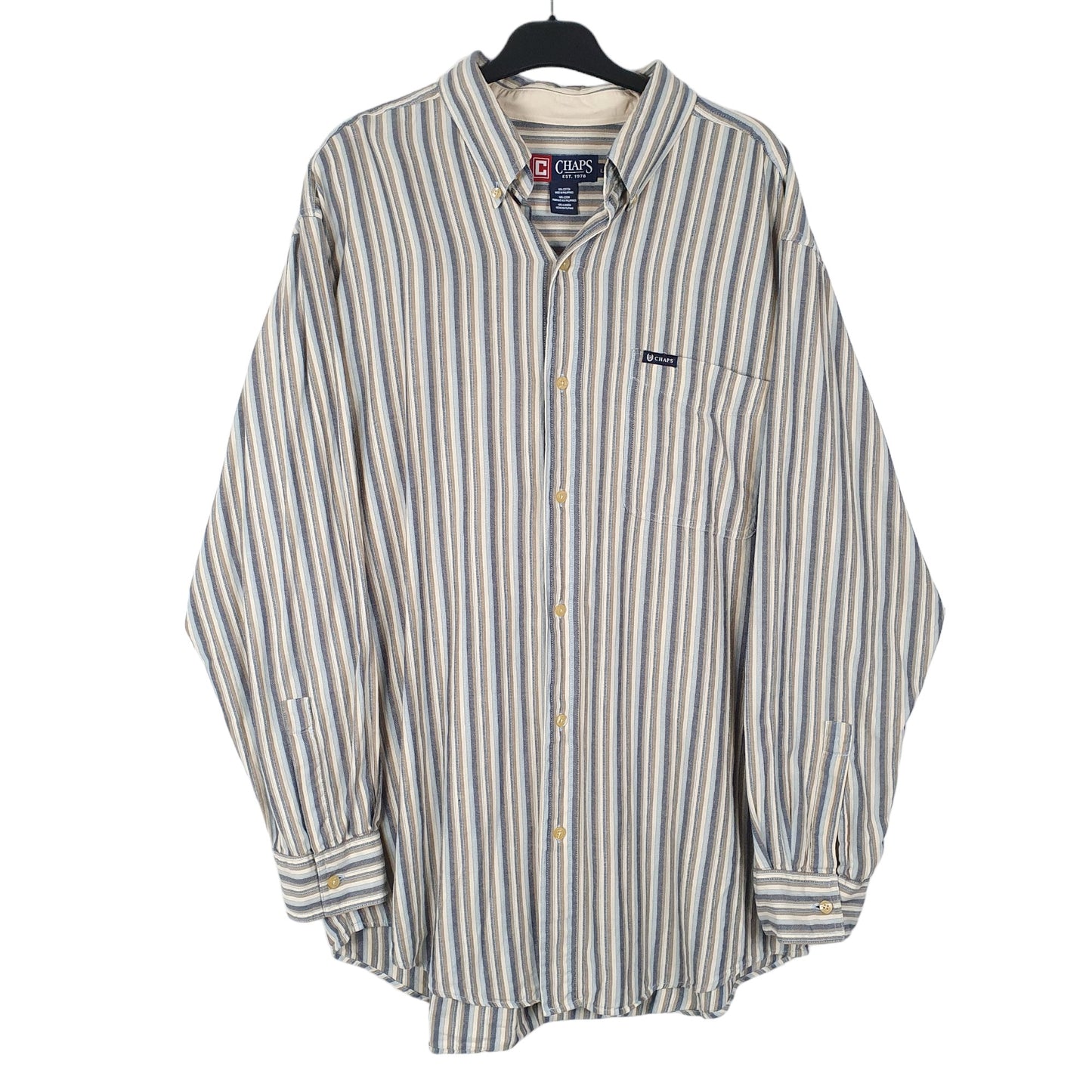 Mens Beige Chaps  Long Sleeve Shirt