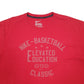 Mens Red Nike Spellout Basketball Short Sleeve T Shirt